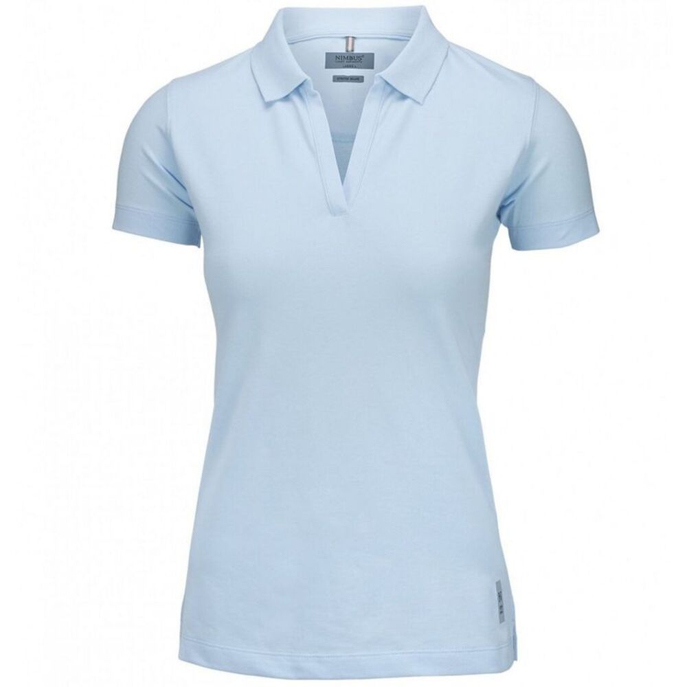 Nimbus Womens/Ladies Harvard Stretch Deluxe Polo Shirt / Sky Blue